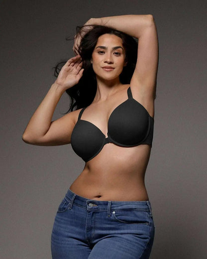 WireEase® Front Close Underwired T-Shirt Bra - Beshap 