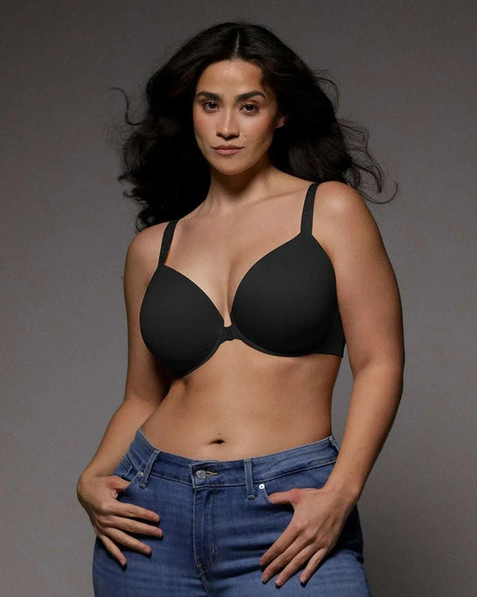 WireEase® Front Close Underwired T-Shirt Bra - Beshap 