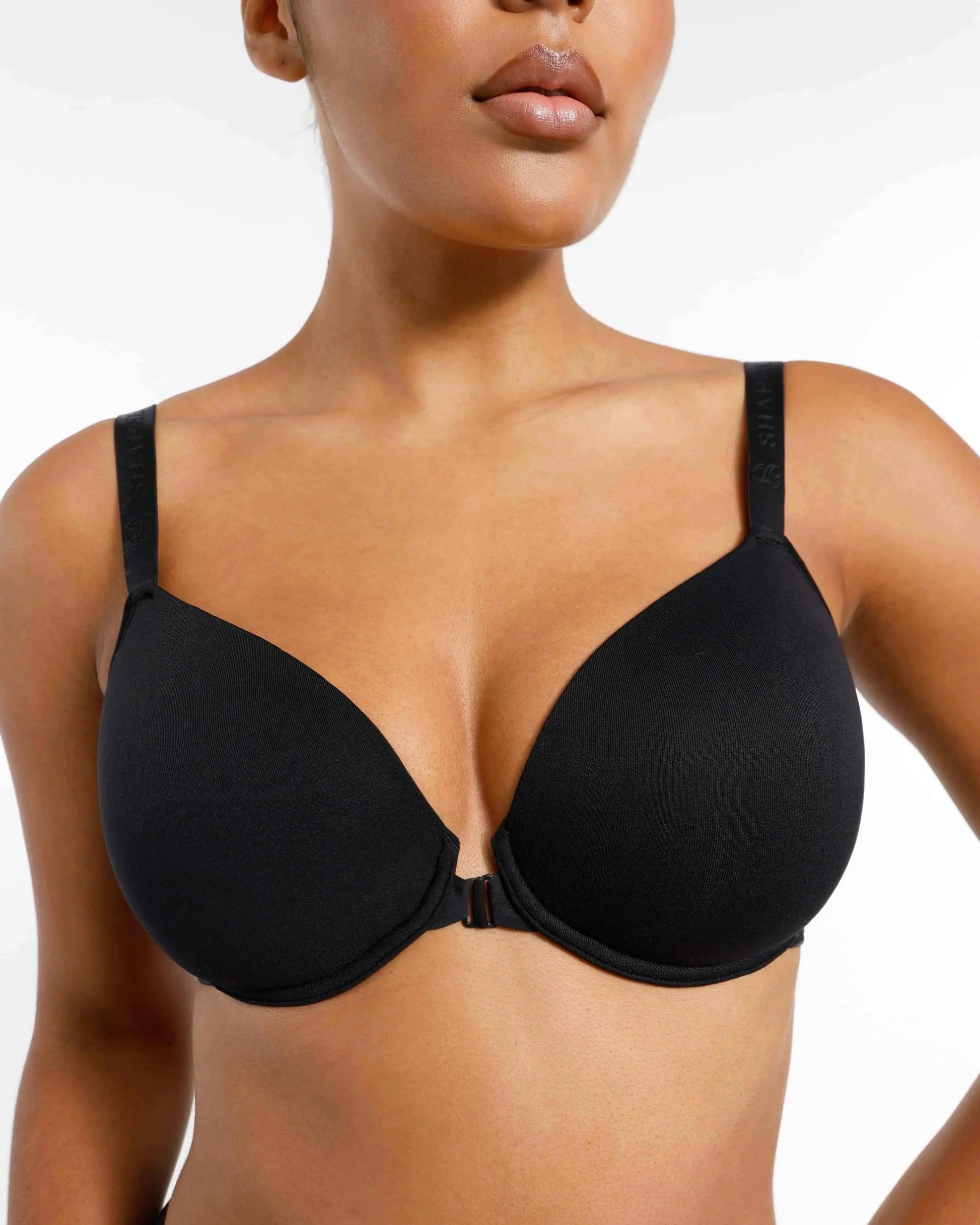 WireEase® Front Close Underwired T-Shirt Bra - Beshap 