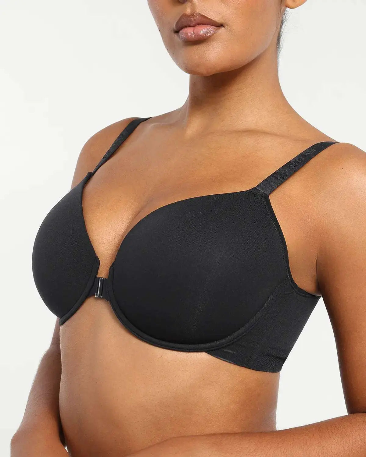 WireEase® Front Close Underwired T-Shirt Bra - Beshap 