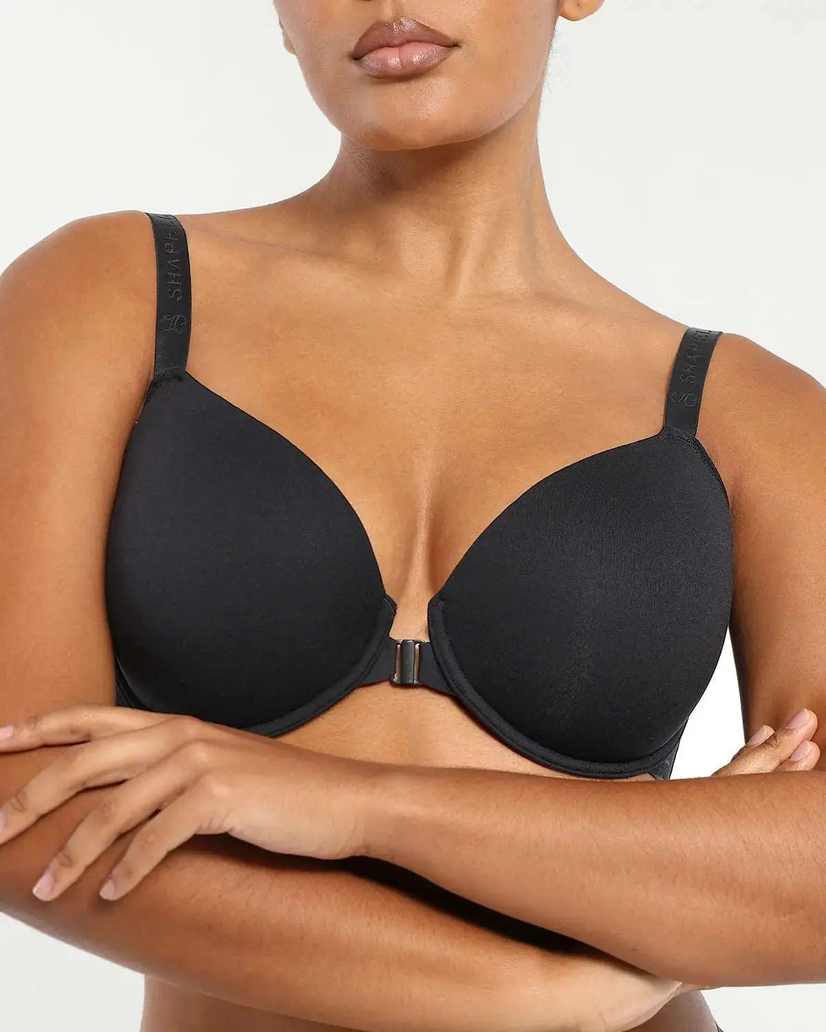 WireEase® Front Close Underwired T-Shirt Bra - Beshap 