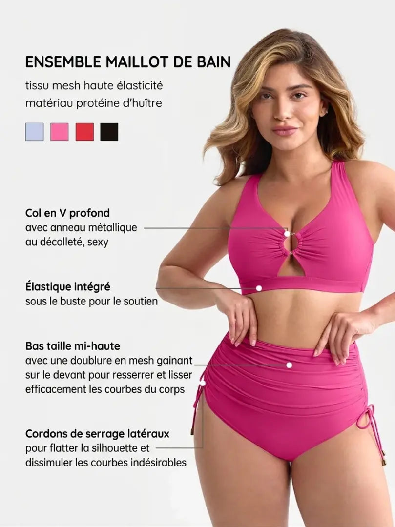 Deulina® - Maillot Amincissant Femme , Ventre Plat et Taille Sculpte BESHAP
