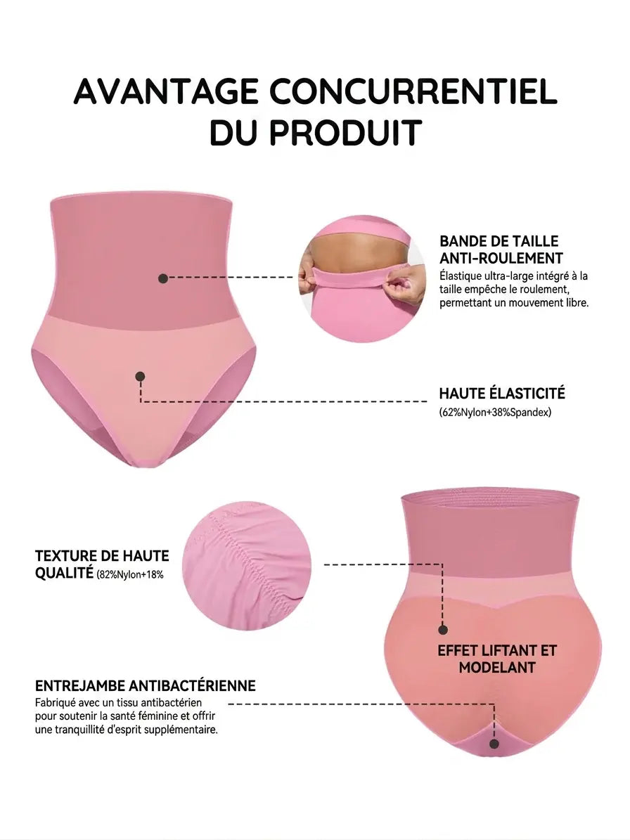 Prestagie® – Gaine Culotte Taille Haute – Ventre Plat & Silhouette Sculptée BESHAP