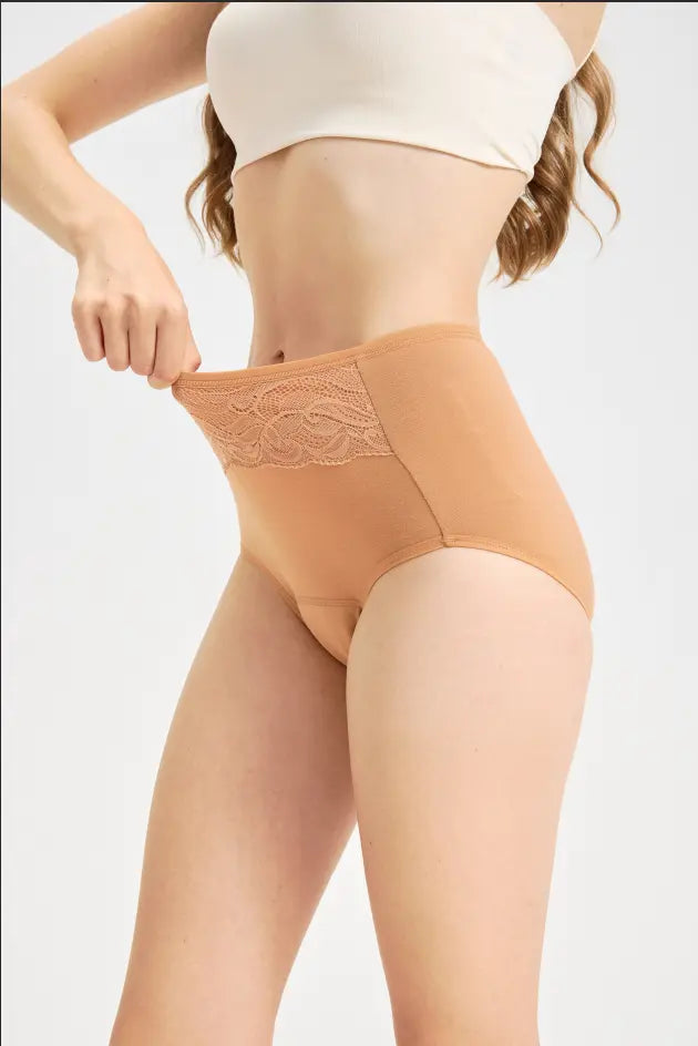 Azmira – Culotte menstruelle taille haute résistante BESHAP