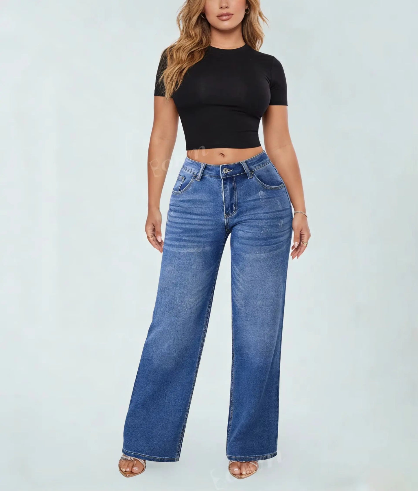 Galbina – Jean large galbant effet push-up BESHAP