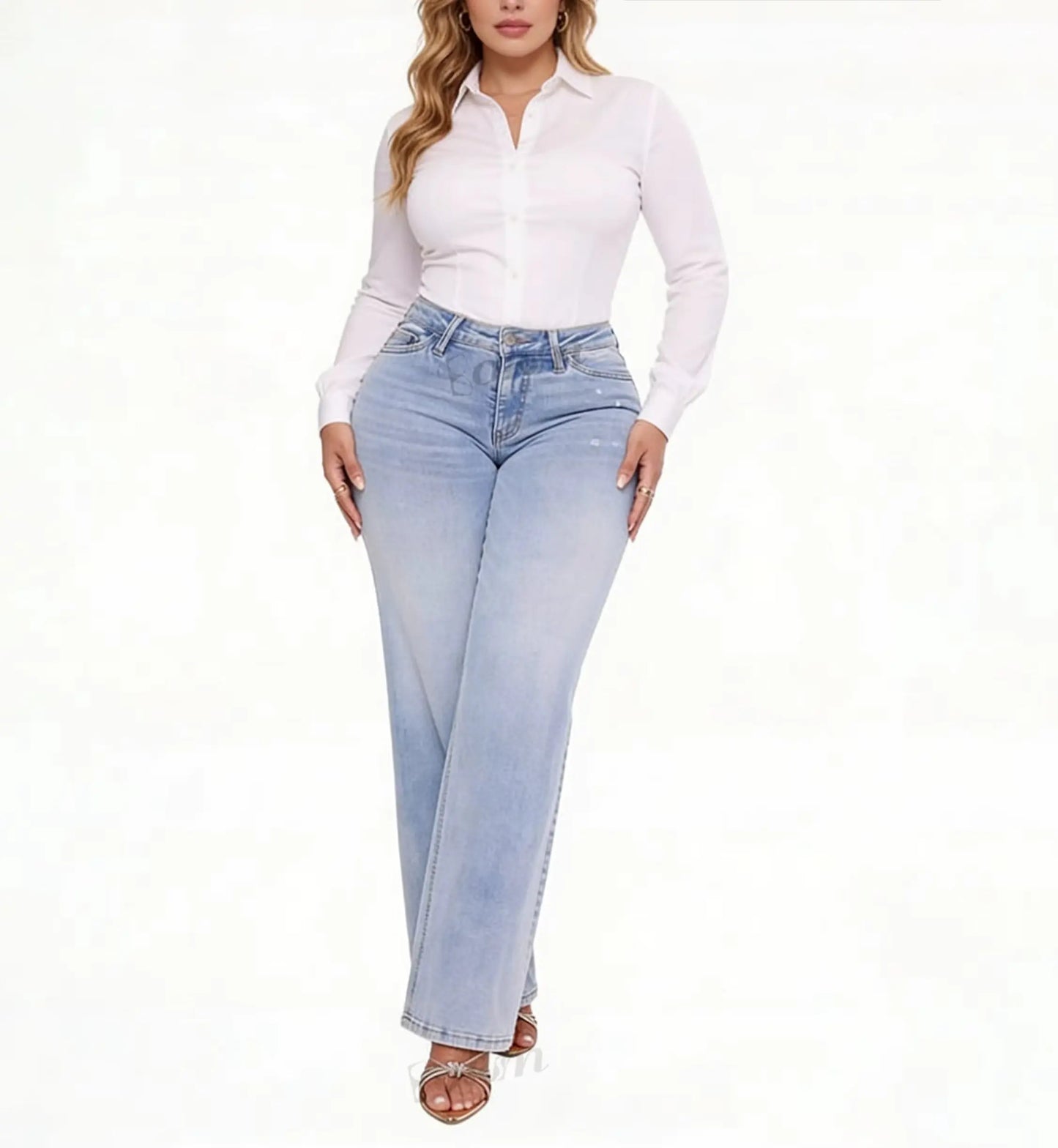Galbina – Jean large galbant effet push-up BESHAP
