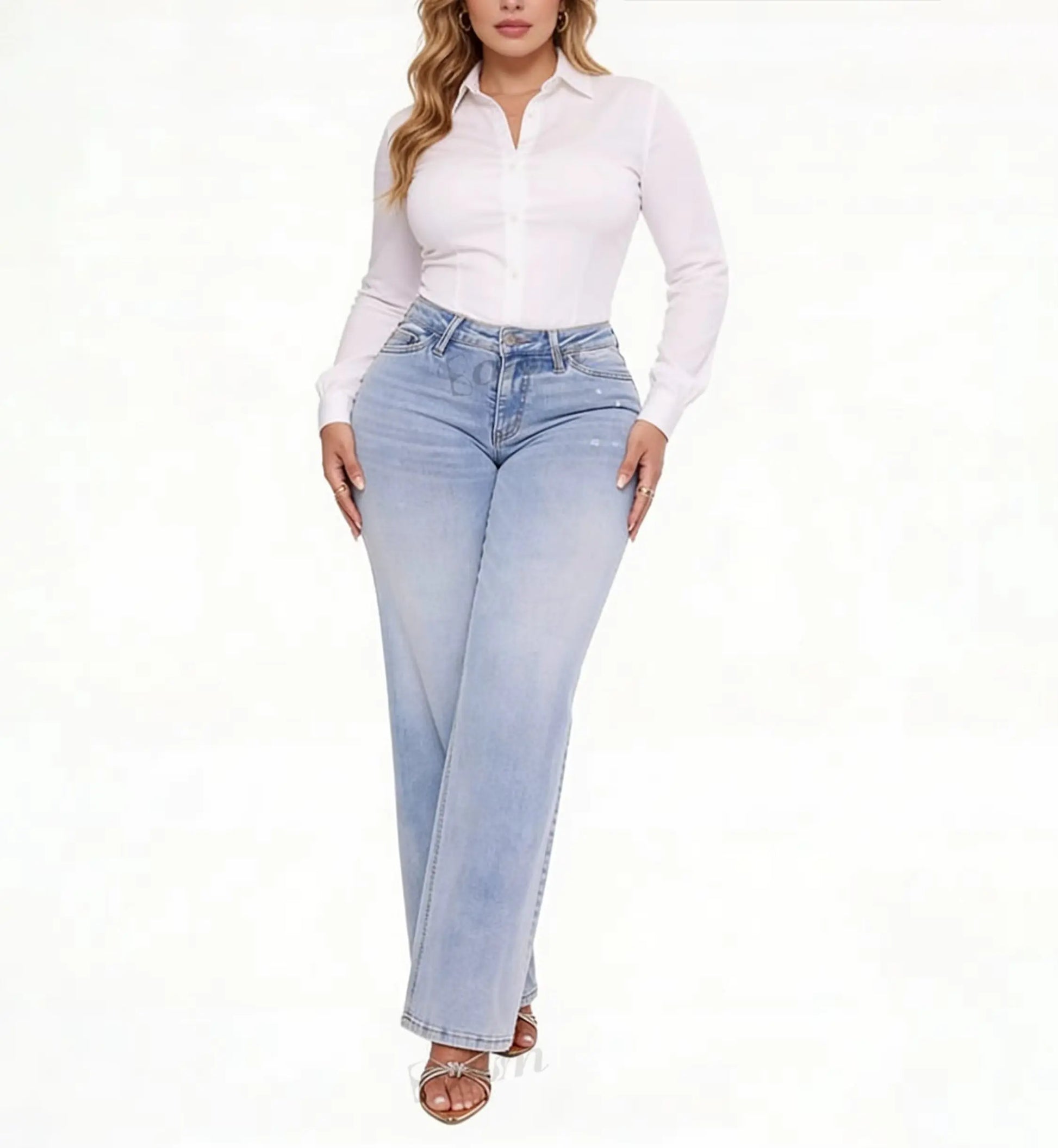 Galbina – Jean large galbant effet push-up BESHAP