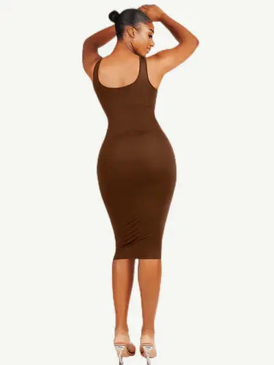 Allure® – Robe Sculptante à Manches Courtes, Effet Seconde Peau BESHAP