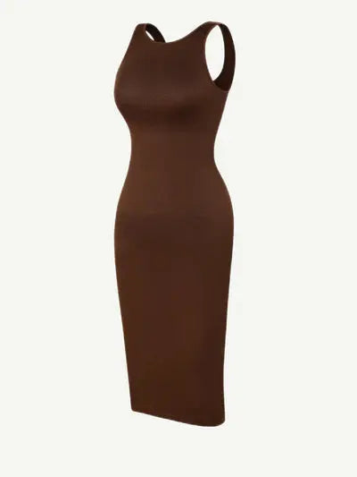 Allure® – Robe Sculptante à Manches Courtes, Effet Seconde Peau BESHAP