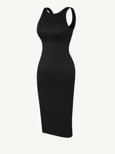 Allure® – Robe Sculptante à Manches Courtes, Effet Seconde Peau BESHAP