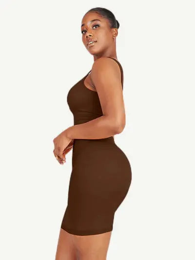 Rovena® –Robe Gainante Col Carré Sans Couture BESHAP