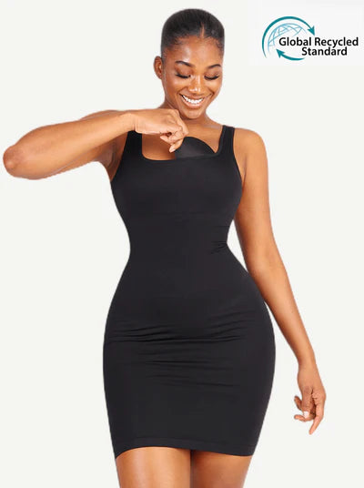 Rovena – Robe Gainante Col Carré Sans Couture