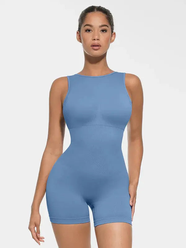 Curvyna® – Combinaison Gainante Sans Couture, Décolleté Rond avec Bonnets Amovibles BESHAP