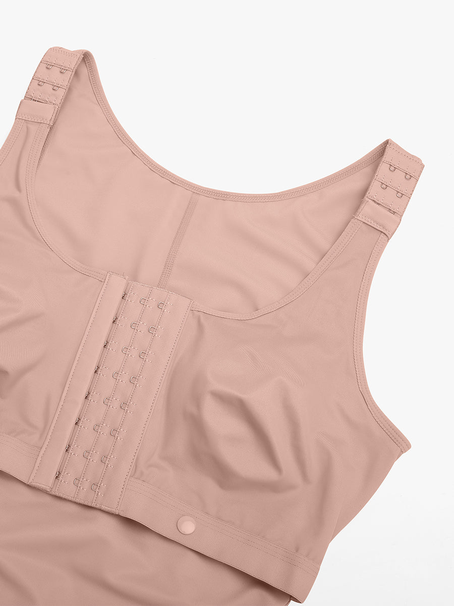 Wholesale Post-Operative Breast-Covering Side-Zip Body Shaper