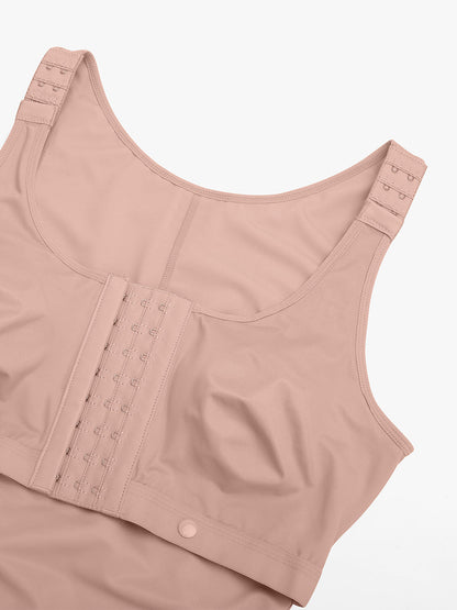 Wholesale Post-Operative Breast-Covering Side-Zip Body Shaper