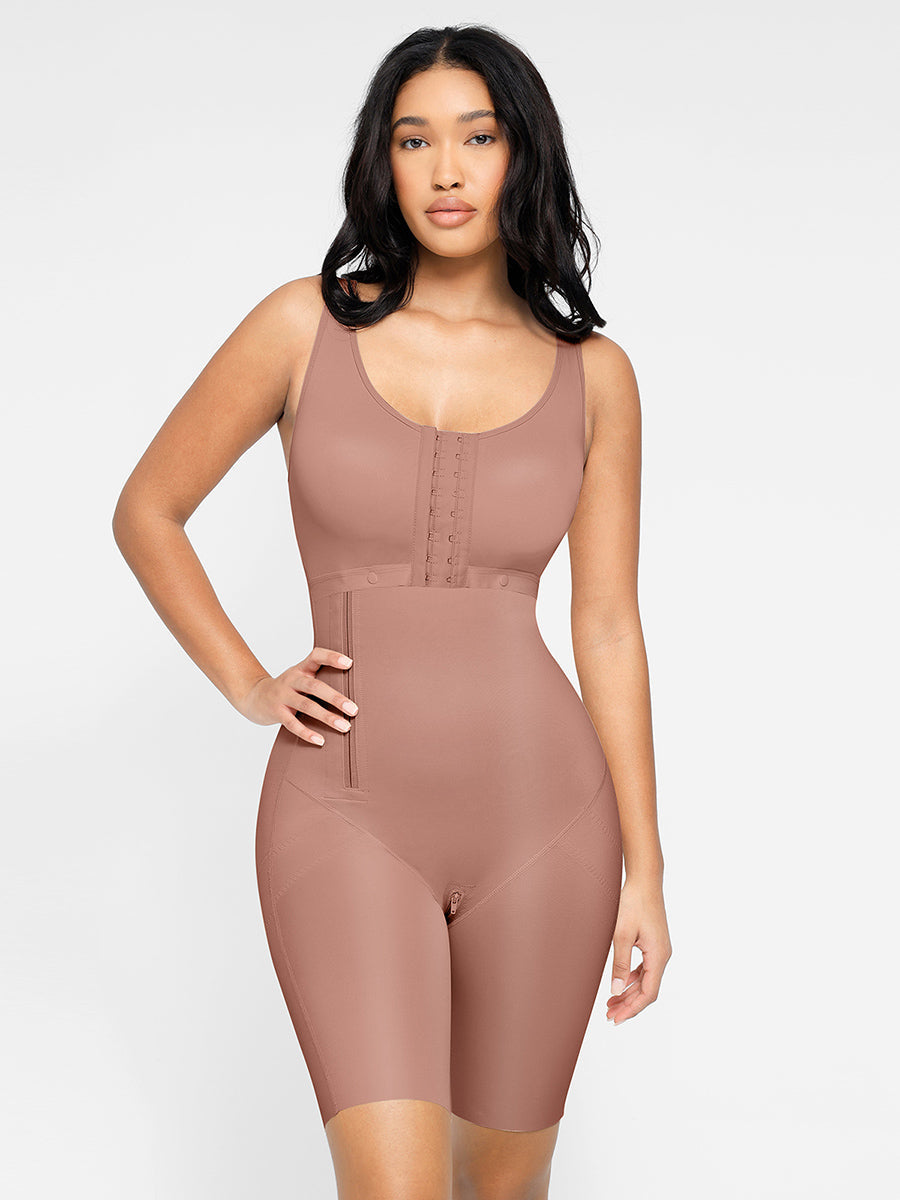 Wholesale Post-Operative Breast-Covering Side-Zip Body Shaper