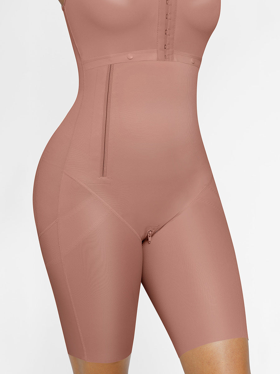 Wholesale Post-Operative Breast-Covering Side-Zip Body Shaper