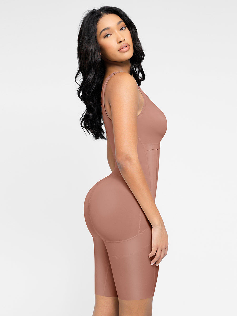 Wholesale Post-Operative Breast-Covering Side-Zip Body Shaper