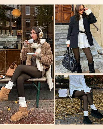 Thermia® – Le collant polaire pour femme effet transparent