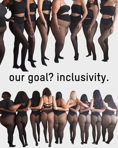 Warmena®  – Le collant polaire pour femme effet transparent