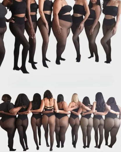 Warmea® – Le collant polaire pour femme effet transparent