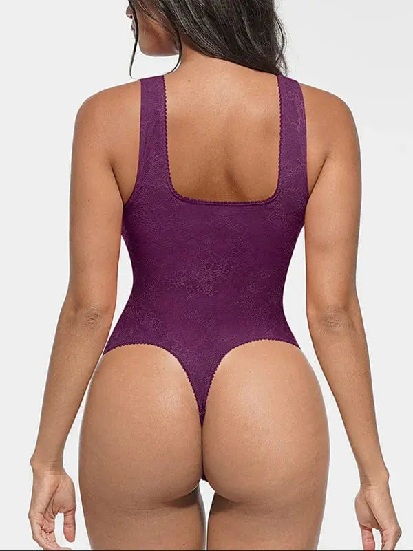 Sirella® – Body Dentelle Décolleté Plongeant Effet Sculptant Discret BESHAP