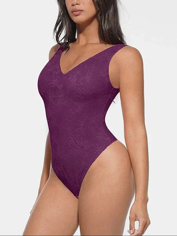 Sirella® – Body Dentelle Décolleté Plongeant Effet Sculptant Discret BESHAP