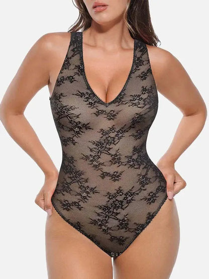 Sirella® – Body Dentelle Décolleté Plongeant Effet Sculptant Discret BESHAP