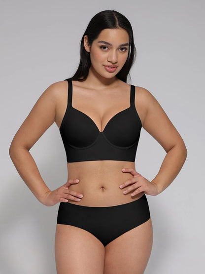 Formexa® – Soutien-gorge push-up avec dos couvrant et sculptant couleur Noir