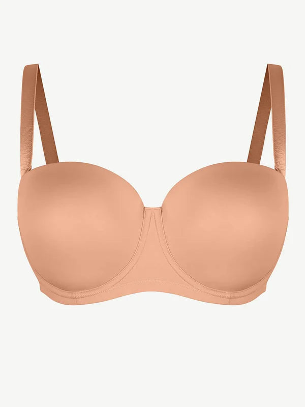 Seduction® – Soutien-Gorge Bandeau Sans Bretelles, Antidérapant, Rembourré 1/2 Balconnet
