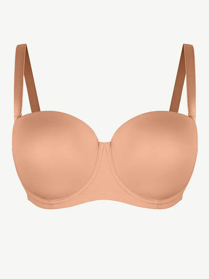 Seduction® – Soutien-Gorge Bandeau Sans Bretelles, Antidérapant, Rembourré 1/2 Balconnet