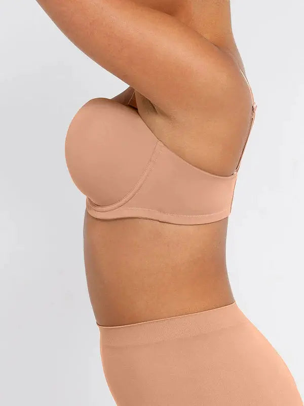 Seduction® – Soutien-Gorge Bandeau Sans Bretelles, Antidérapant, Rembourré 1/2 Balconnet BESHAP