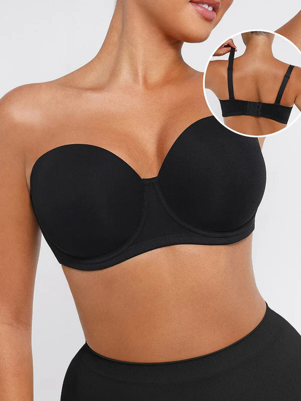 Seduction® – Soutien-Gorge Bandeau Sans Bretelles, Antidérapant, Rembourré 1/2 Balconnet