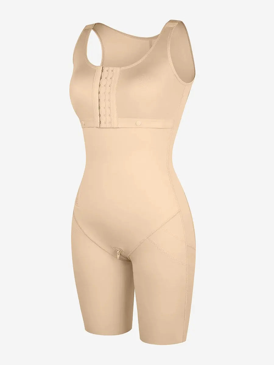 Wholesale Post-Operative Breast-Covering Side-Zip Body Shaper