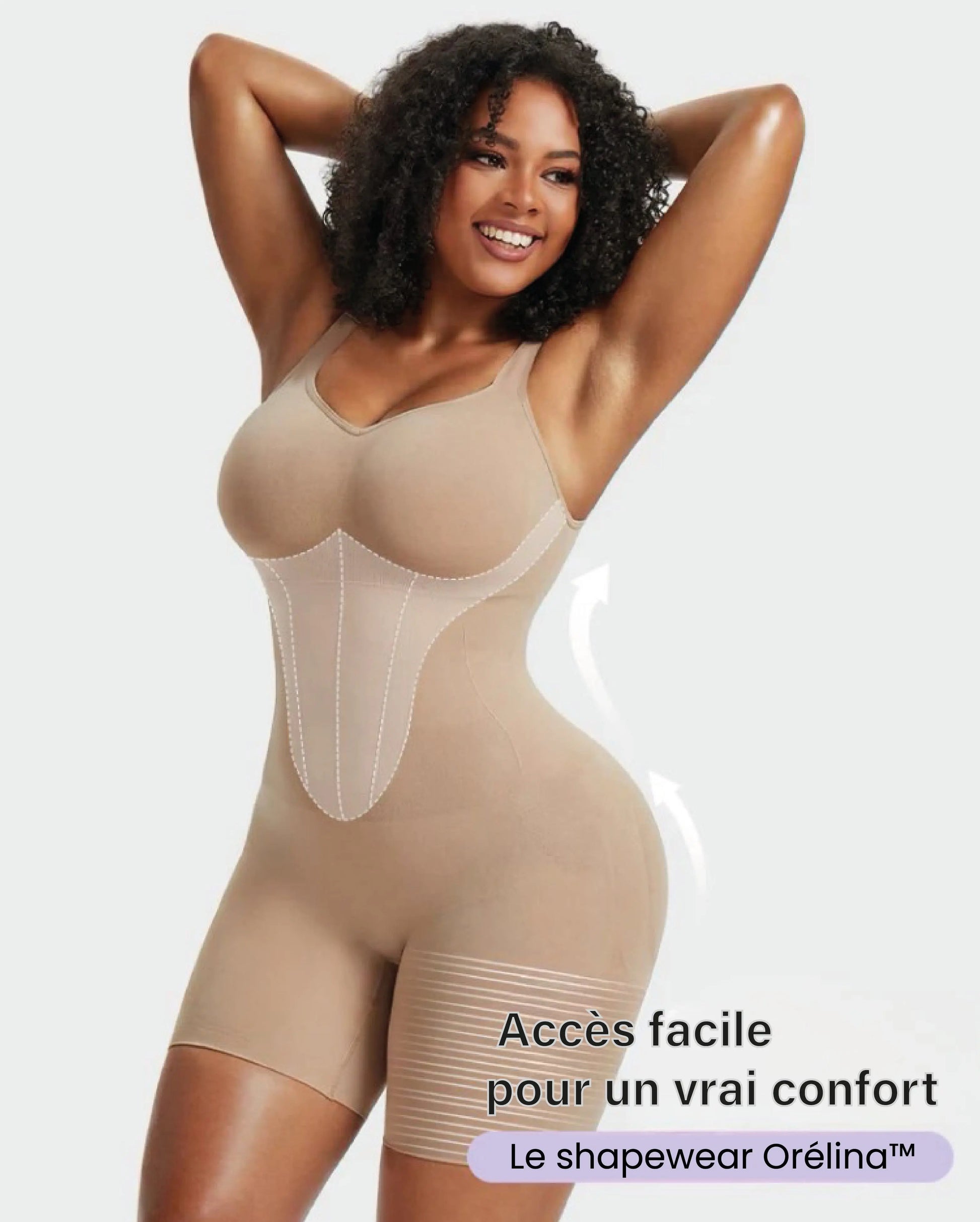 Orélina® – Body Gainant avec Accès Facile Sans Retrait Waistdear