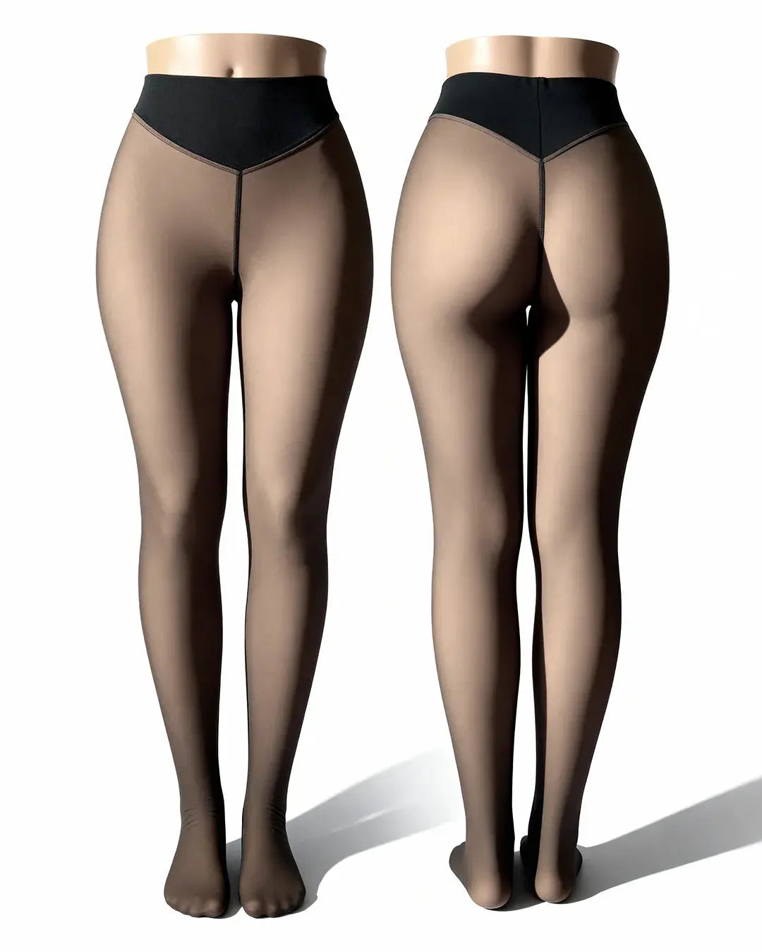 Warmea® – Le collant polaire pour femme effet transparent BESHAP