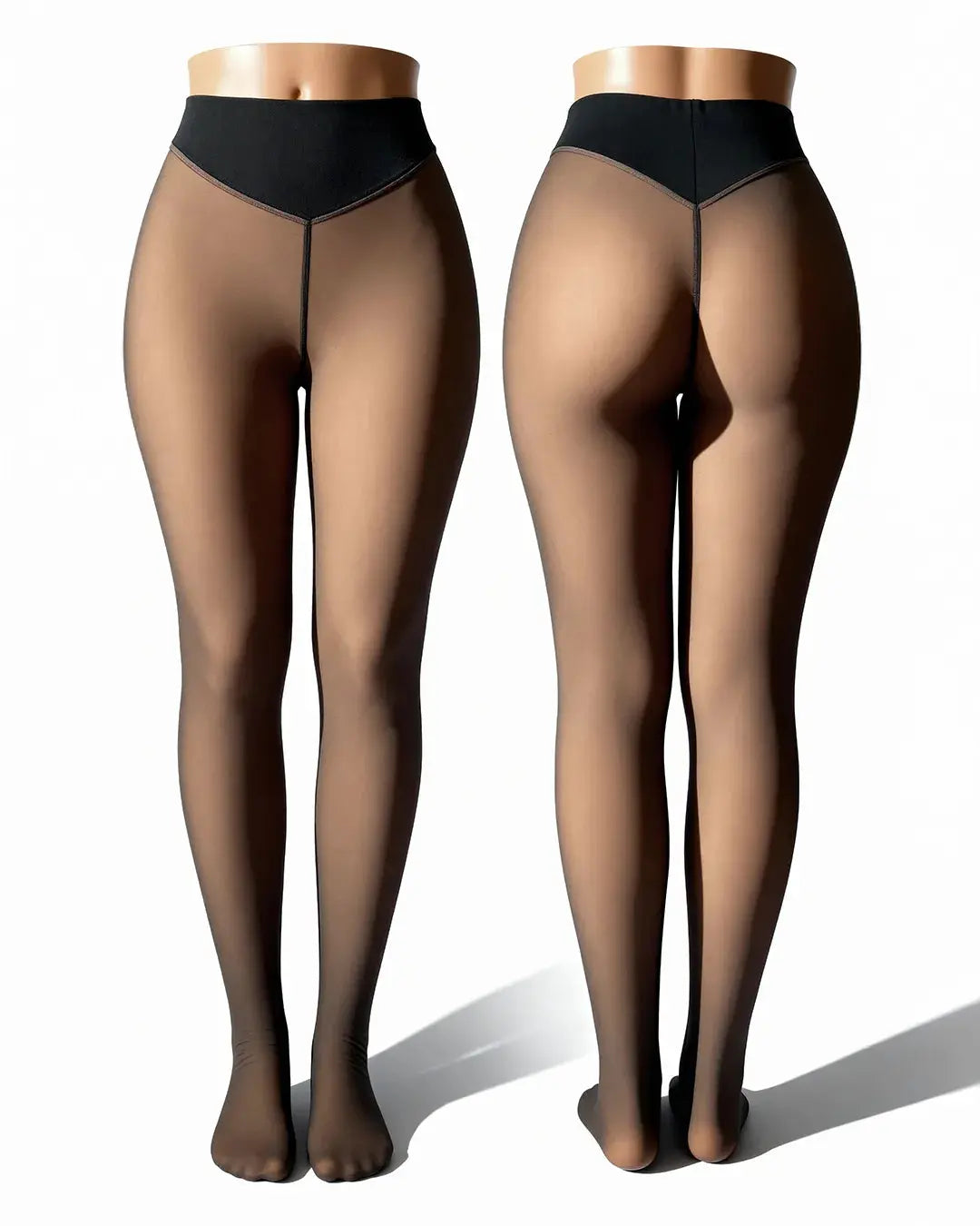 Warmea® – Le collant polaire pour femme effet transparent BESHAP