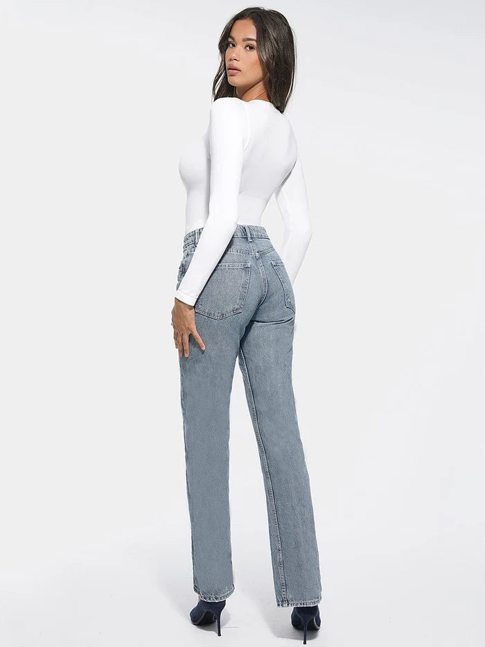 Crostyna® –Body gainant sans couture à manches longues