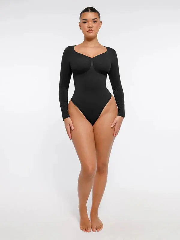 Velmora® – Body gainant sculptant sans couture manches longues BESHAP