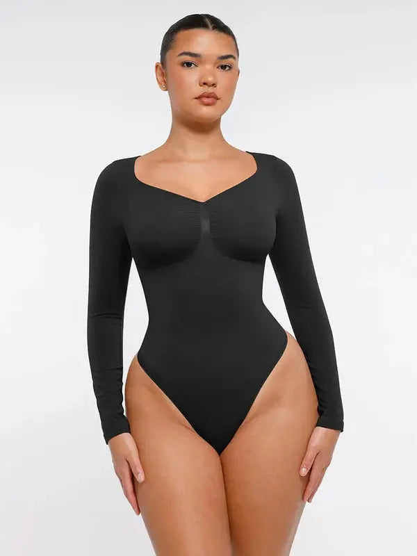 Velmora® – Body gainant sculptant sans couture manches longues BESHAP