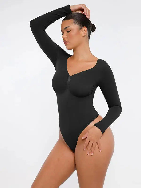 Velmora® – Body gainant sculptant sans couture manches longues BESHAP