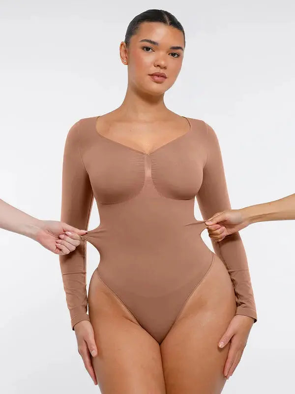 Velmora® – Body gainant sculptant sans couture manches longues BESHAP