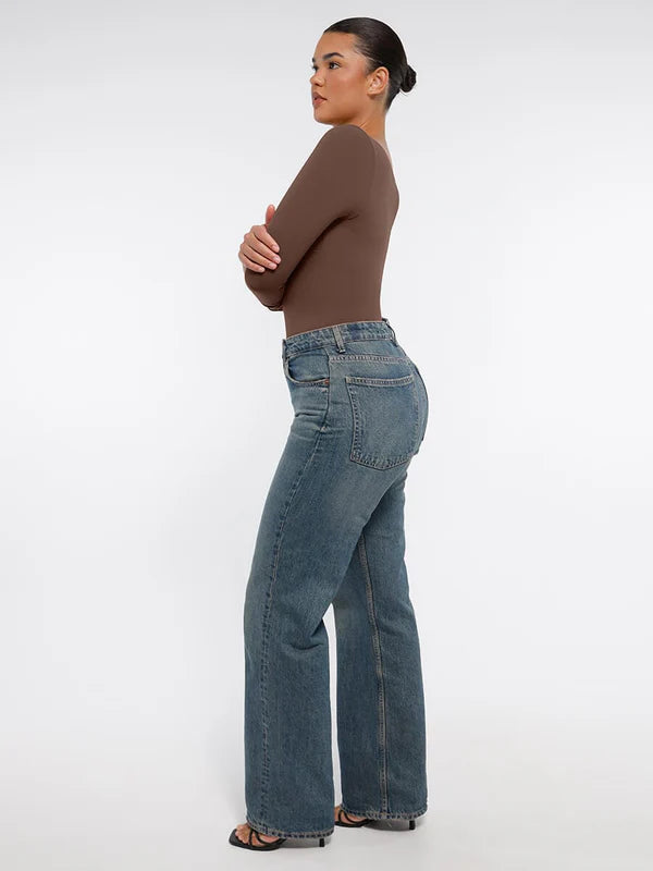 Velmora® – Body gainant sculptant sans couture manches longues