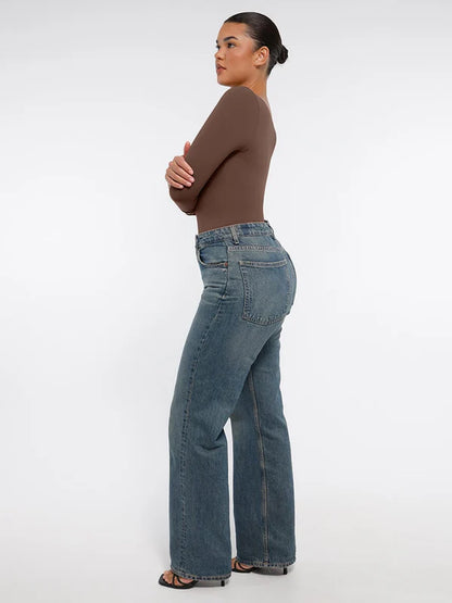 Velmora® – Body gainant sculptant sans couture manches longues