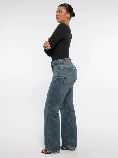 Velmora® – Body gainant sculptant sans couture manches longues