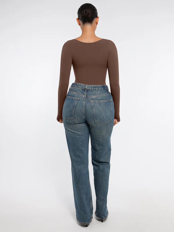 Velmora® – Body gainant sculptant sans couture manches longues