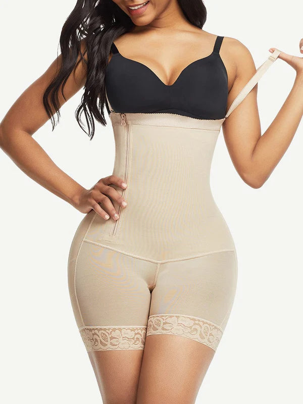 Symphonie®– Body Sculptant Post Opératoire avec Bretelles Amovibles et Fermeture Latérale