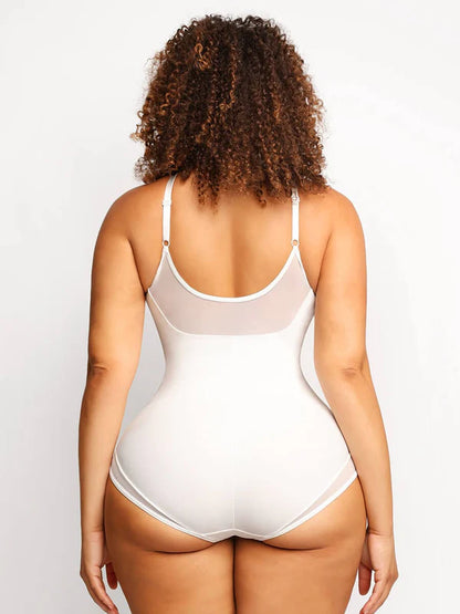 Chicafit® – Body Chic en Maille Transparente Col V