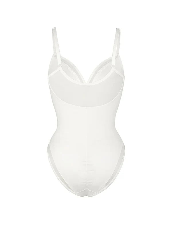 Chicafit® – Body Chic en Maille Transparente Col V