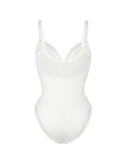 Chicafit® – Body Chic en Maille Transparente Col V